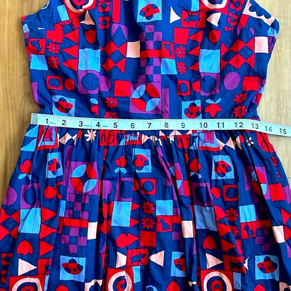 ModCloth full skirt sleeveless dress size S - Picture 9 of 10